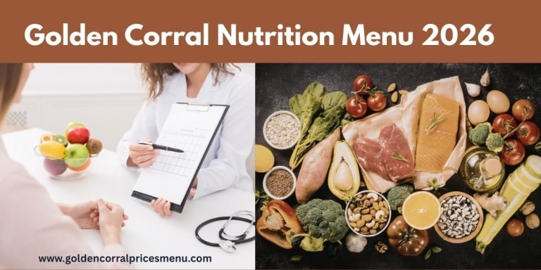 Golden Corral Nutrition menu