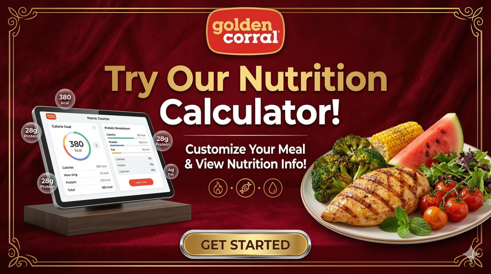 Golden Corral Nutrition Calculator 2026